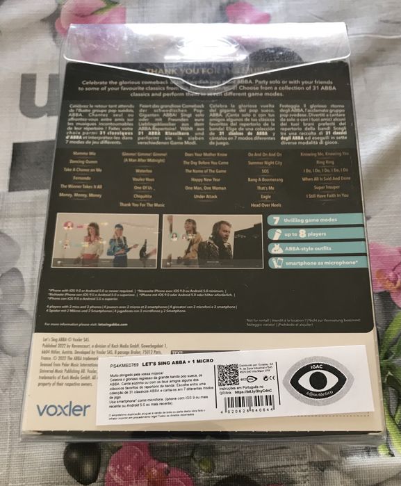 Jogo Let’s Sing ABBA + Micro PS4 selado
