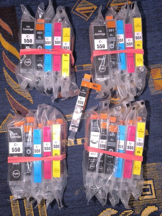 Tusze Zamienniki PGI-550/CLI-551 CMYK do Canon Komplet