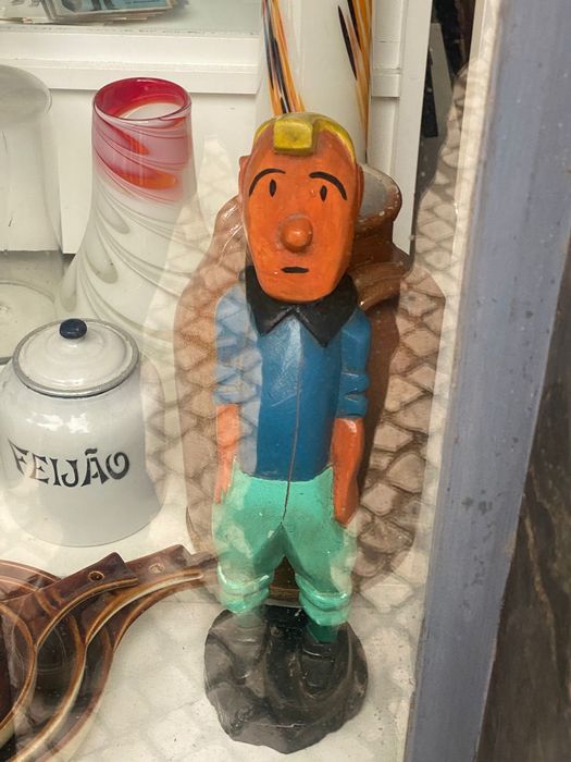 Tintin em madeira