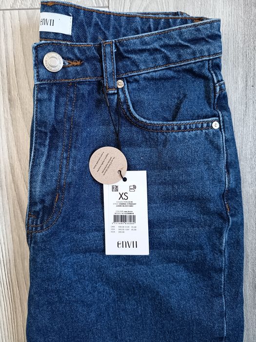 Nowe jeansy renomowanej firmy Envii organic cotton XS dwukolorowe
