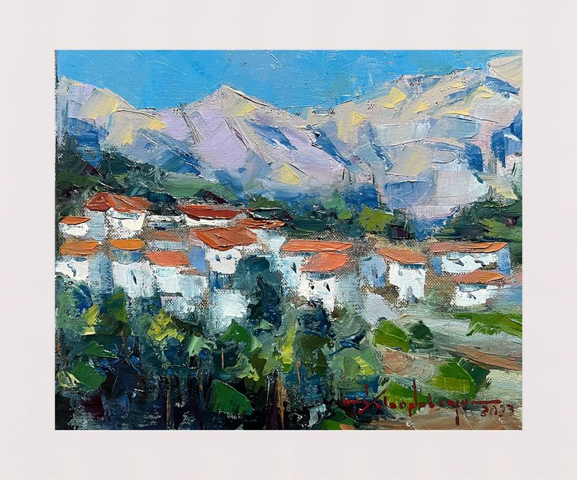 Pintura a óleo - Aldeia São Simão