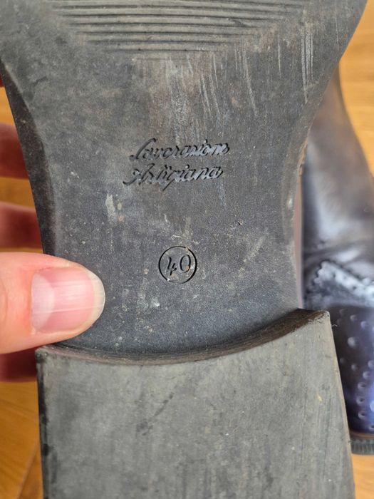 Buty granatowe sztyblety