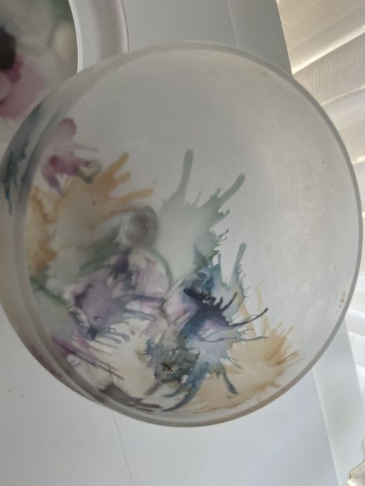 Bombonierka w stylu RUEVEN GLASS – Szkło Satynowane, Unikat Vintage (26,5 cm)