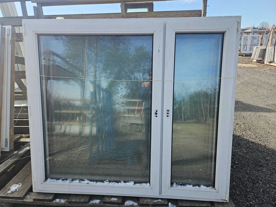 OKNA Plastikowe PCV Dwuskrzydłowe 165x143cm 5 sztuk okno białe