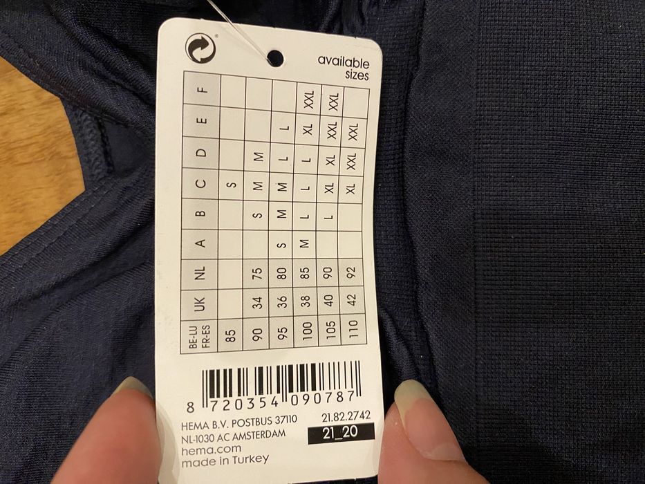 Бюстгалтер безшовный топ спортивный HEMA размер M