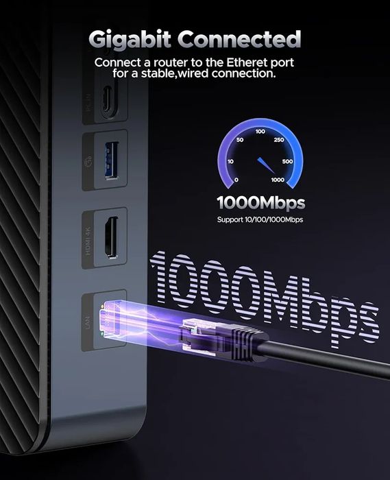 ORICO D35M2 USB-C Док-станція 10-в-1 для M.2 NVMe/SATA SSD і 2.5″/3.5″