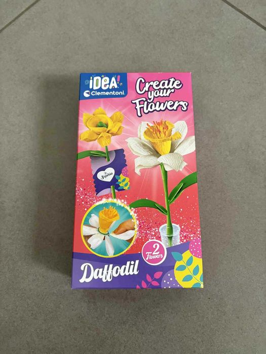 Mini Fabryka Kwiatów NARCYZ stwórz 2 piękne kwiatki Clementoni