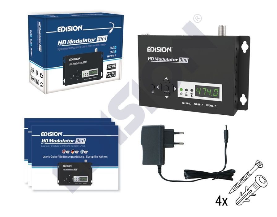Modulador HDMI Edision 3in1 (dvb-t + dvb-c)