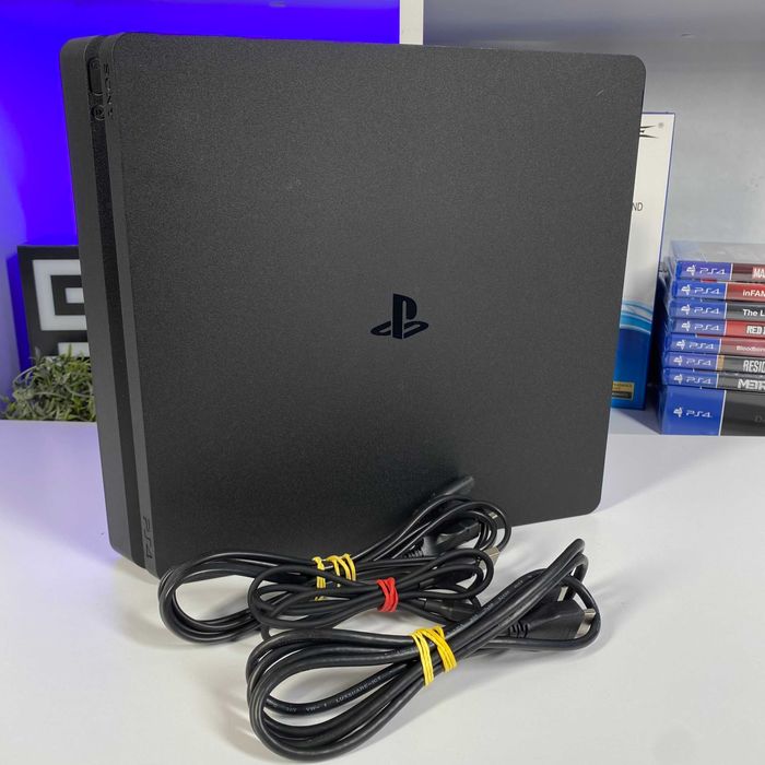 Консоль PlayStation 4 Slim 1TB Black Приставка Плейстейшен 4 Слім Б/У