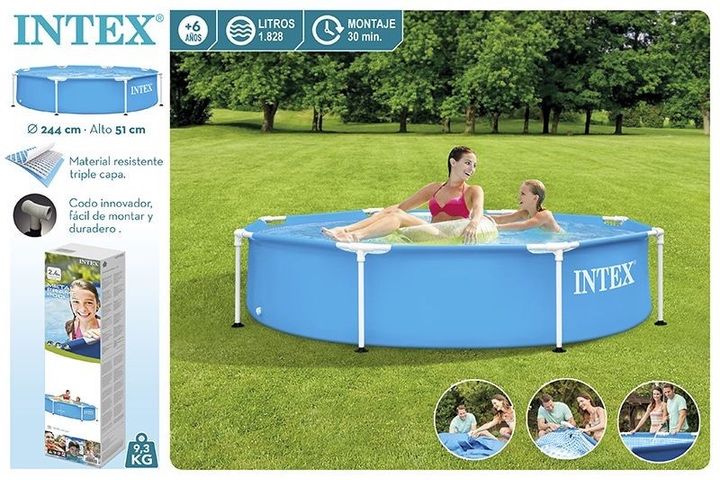 Каркасный бассейн Intex Интекс Інтекс 28205 Размер 244х51см