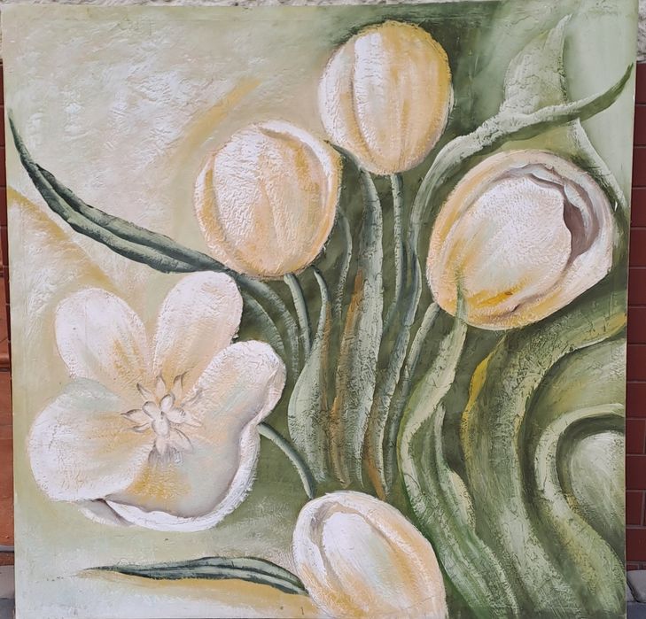 Obraz żółte tulipany