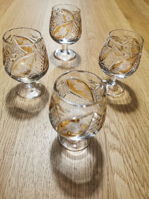 Kieliszki kryształy antyk PRL