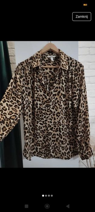 Koszula bluzka h&m panterka r 40/42
