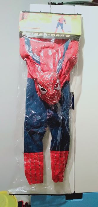 Strój karnawałowy Spiderman 2 Marvel rozmiar 132 NOWY