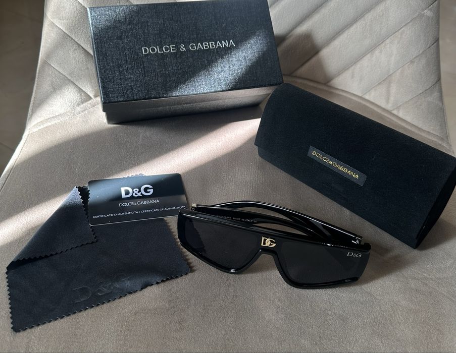 Сонцезахисні окуляри маска авіатор чорні юні dolce gabbana