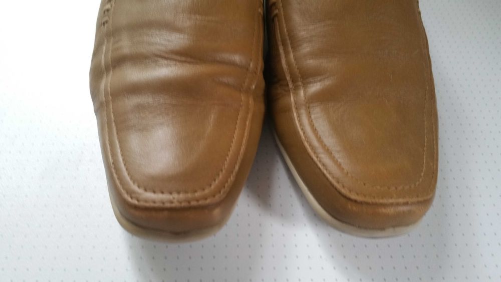 Тапочки-шлёпанцы кожаные