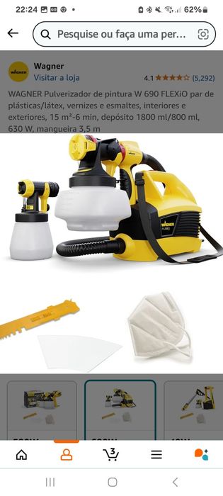 Vendo maquina wireless wagner pintura