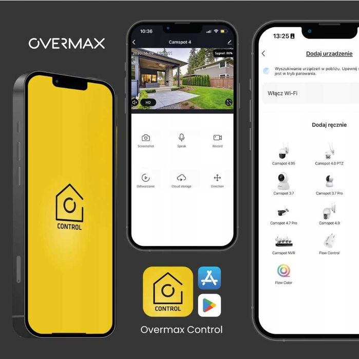 Kamera zewnętrzna Obrotowa WiFi IP Monitoring ULTRA HD Garaż Dom 128GB