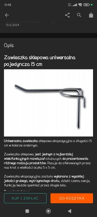 22 szt zawieszek uchwytów  sklepowych