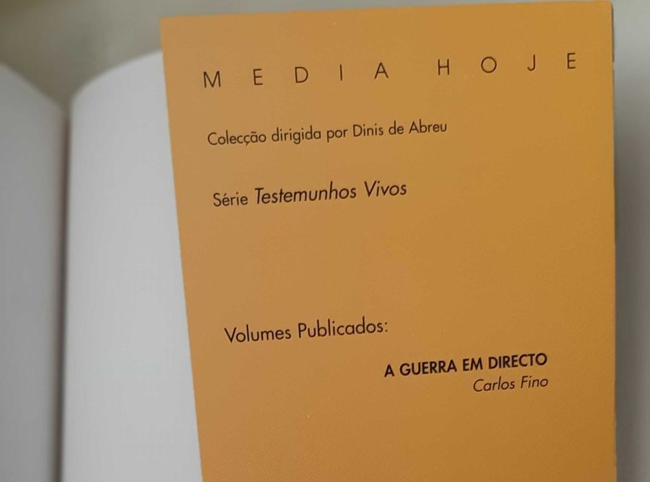 Livro: "A Guerra em Direto" do jornalista Carlos Fino. Testemunho vivo