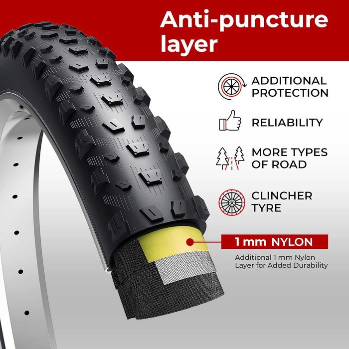 Fincci Para opon rowerowych 29 x 2,6 cala 68-622 Produkcja USA