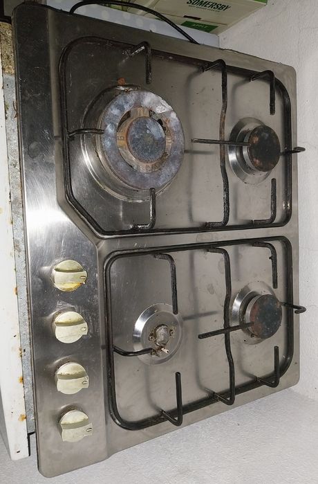 Placa gás butano e forno elétrico