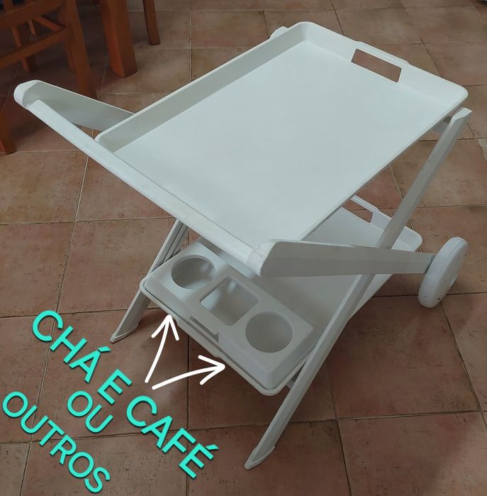 CARRINHO DE APOIO À HOTELARIA OU EM CASA. Quarto,Sala,Cozinha,Varanda,Terraço,Jardim.