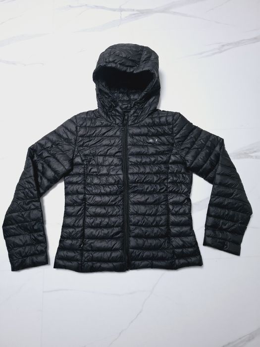 Kurtka S - M Wrangler pikowana dopasowana fit damska czarna kaptur