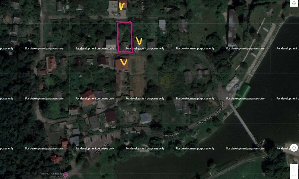Продаж ділянки та дачного будинка біля комплесу Львівська Швейцарія