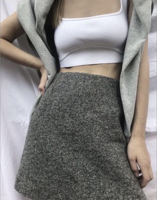 Спідниця міні cos з вовни