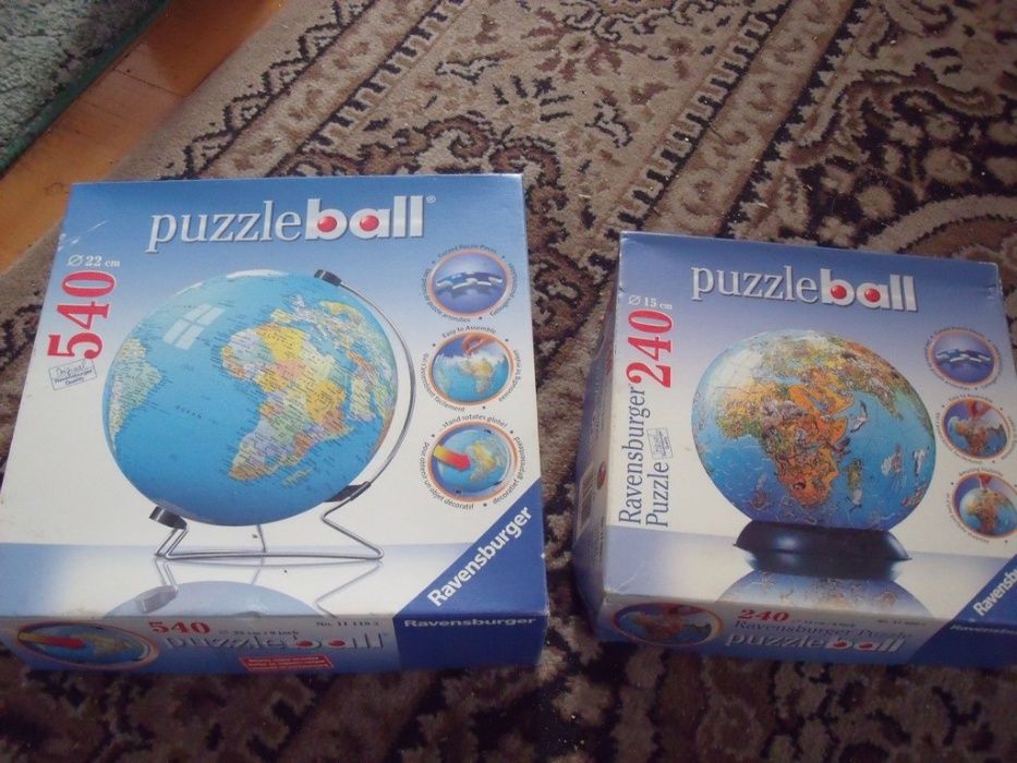 puzzle 3 D marki Ravensburger dwa modele