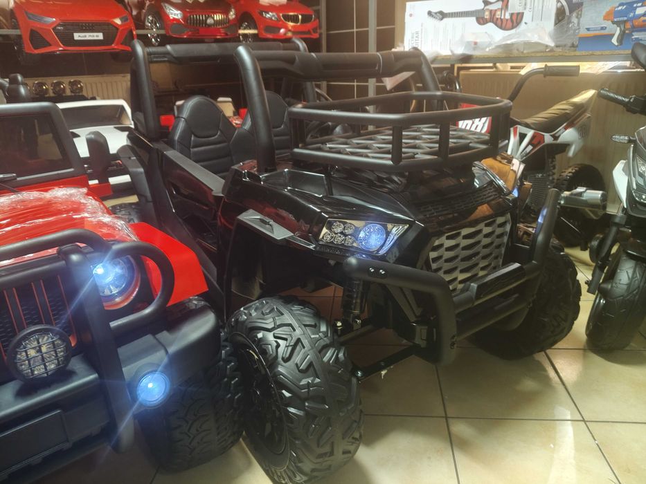 Buggy UTV SUPER MUSTER na akumulator dla dzieci Czarne
