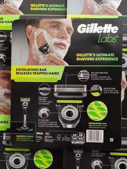 Gillette Labs. Станок+ підставка+8 картриджів