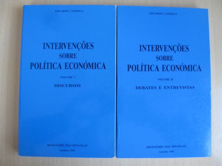 Intervenções sobre Política Económica de Eduardo Catroga