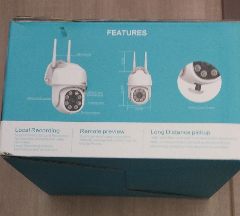 Camera Smart WI-FI 360° com microfone