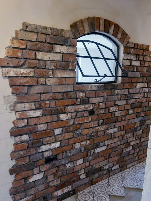 Cegła na ścianę płytki z cegły lico STAROPOLSKIE z połówkami Kraków