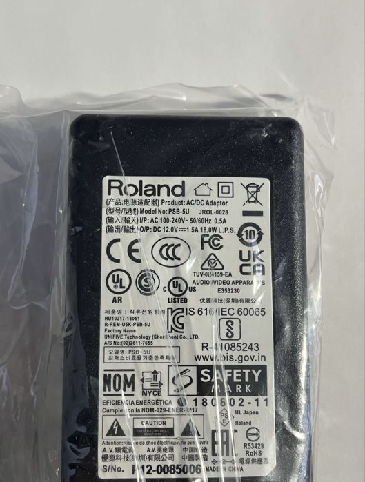 Nowy Zasilacz Roland PSB-5U, Gwarancja