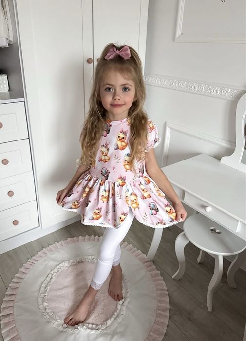 Nowa tunika w kurczaczki 128 la mia handmade