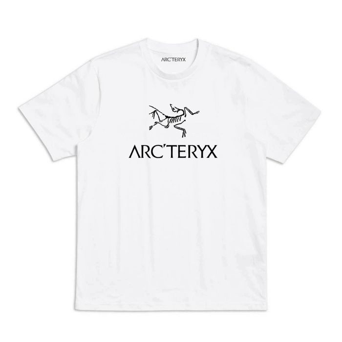 Мужские футболки Arcteryx Logo унисекс белая черная Arc'teryx артерикс