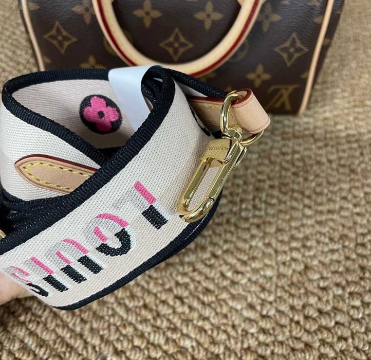 LV speedy20 - LV Speedy 20 Bandoulière Monogram - Nowe Torba z Paskiem