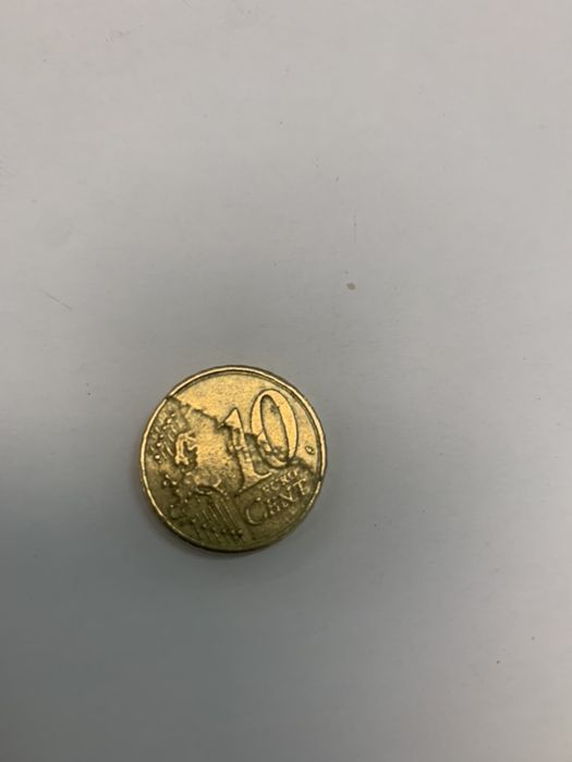 Moeda com erro na cunhagem, muito Raro