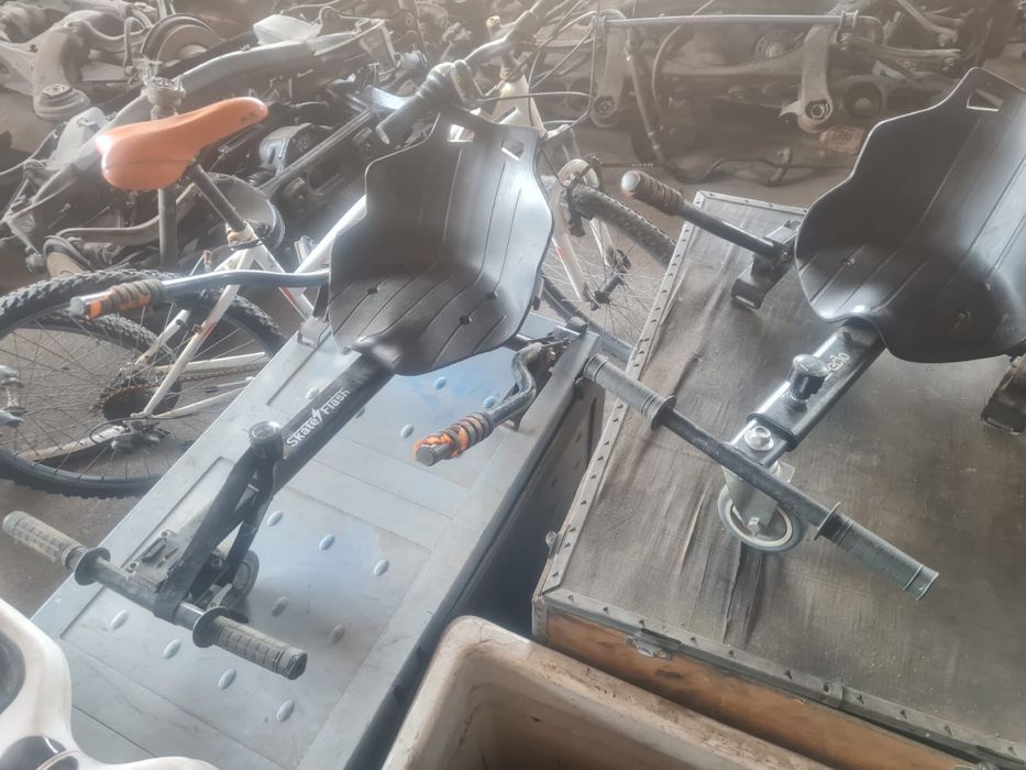 Bicicletas e hoverboard