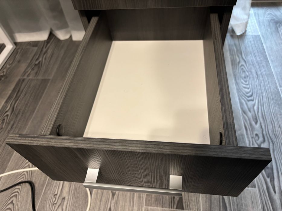 Стіл компʼютерний з ящиками північне дерево темне