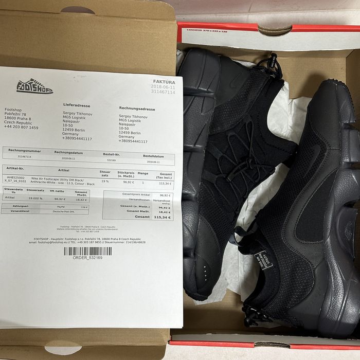 Оригінальні чоловічі кросівки Nike Air Footscape Utility розмір 12,5us
