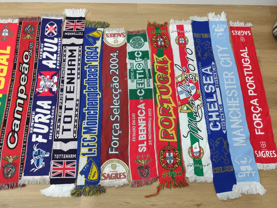 Cachecóis vários clubes