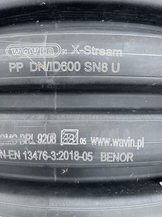 Rura przepustowa  wavin 600/600