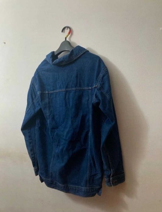 Casaco de ganga azul escuro Lefties Denim Woman