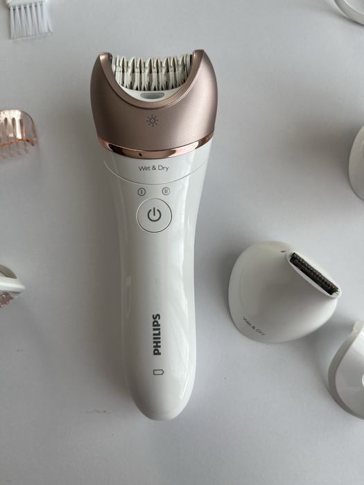 Depilator Philips Satinelle Prestige BRE652 Wet & Dry komplet trymer