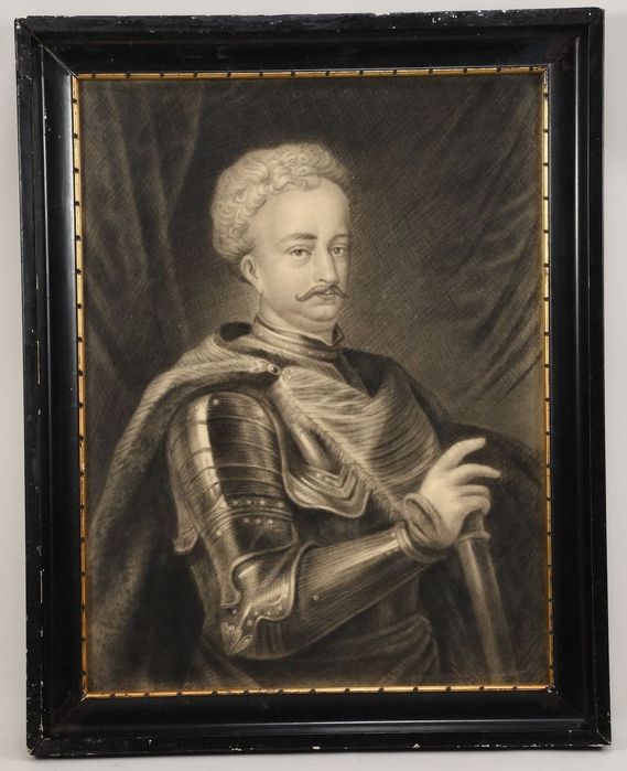 Wyjątkowy obraz SOBIESKI, XIX wiek, polskie malarstwo, antyk, polonik,
