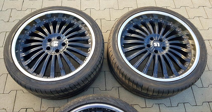 Felgi Koła BMW X5 X6 295/30/22 opony 7mm chrom 10" DOT 1817 ET35